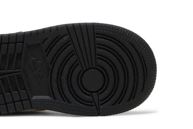 Kids' Sneakers Nike Jordan 1 Mid Patent Black White Gold (TD) Black/White-Metallic Gold