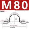Galvanized U-Shaped Saddle Clamp for Pipes and Hoses