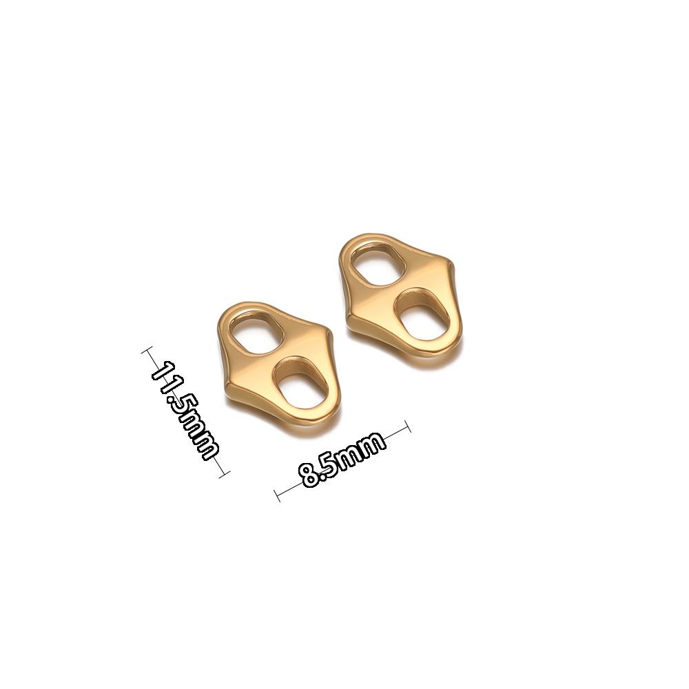 20 Stück 304 Edelstahl Oval Q-förmige Anhängerverbinder für DIY Schmuckzubehör Halskettenanhänger Ohrringe Herstellung Zubehör