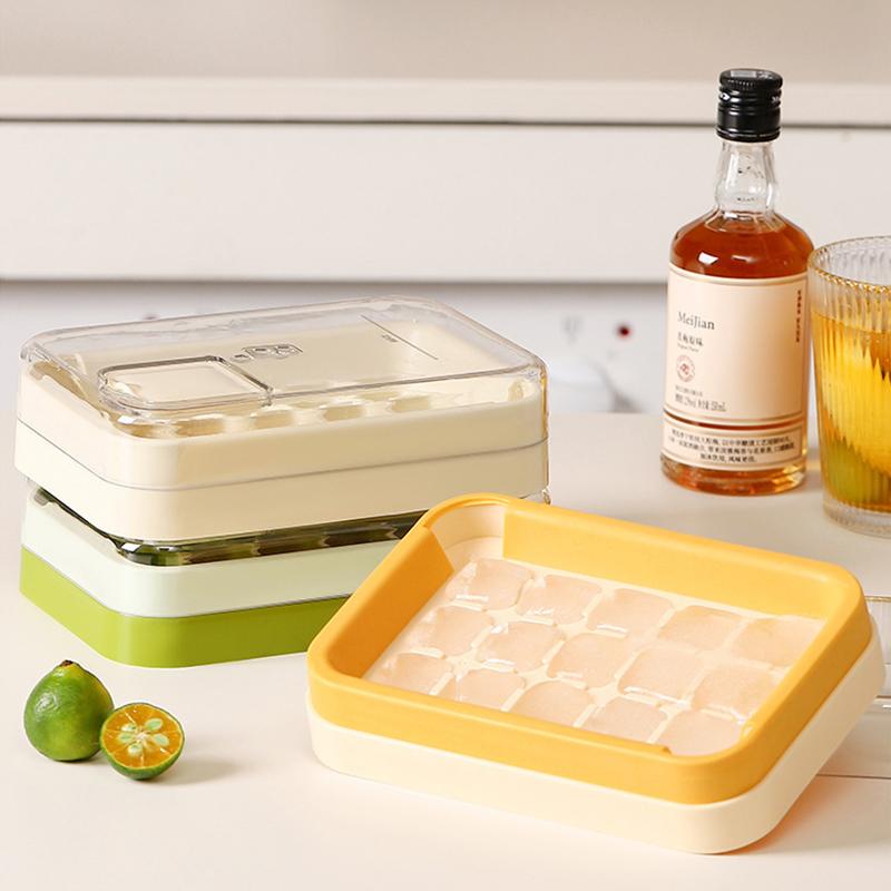 Ice Tray Mold Household Whiskey Reusable Ice Cubes Press For Quick Ice Release Ice-Making Storage Box Freezing Ice Cubes