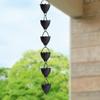 100cm Gutters Rain Chain Replacement Downspouts Decorative Cups Display Pouring Cups Outdoor Rainwater Catcher Chains