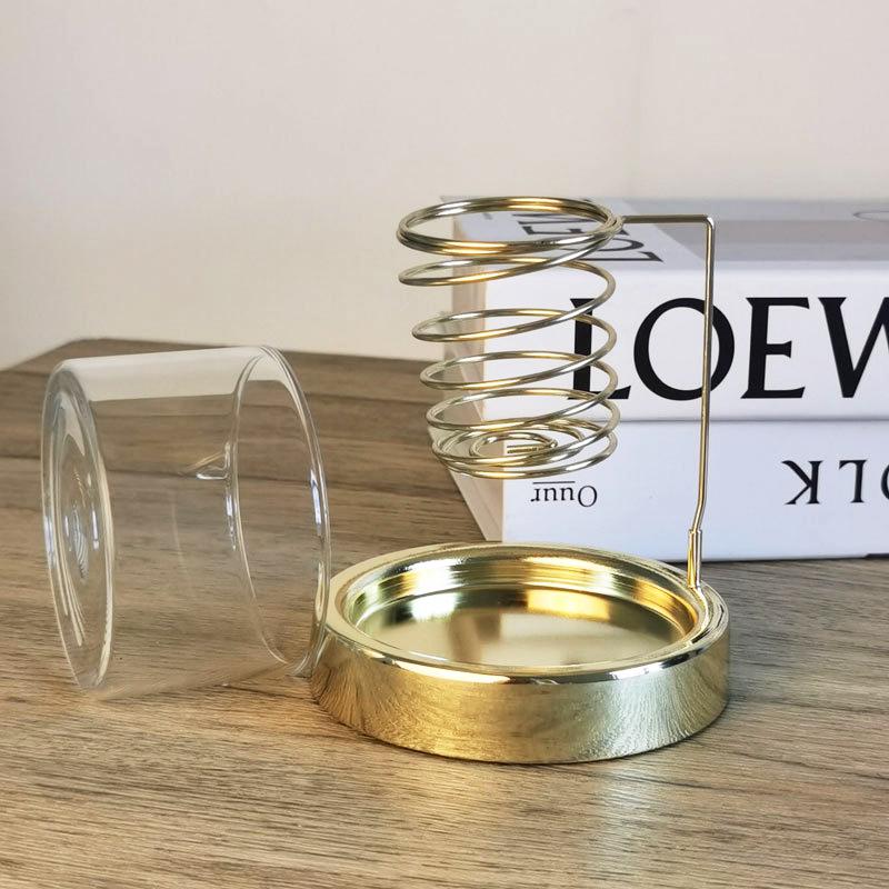 1 STK Salbei Räucherhalter Yoga Räuchergefäß Heimdekoration Glasschale Meditation Raum reinigen Palo Santo Halter Zen-Raum