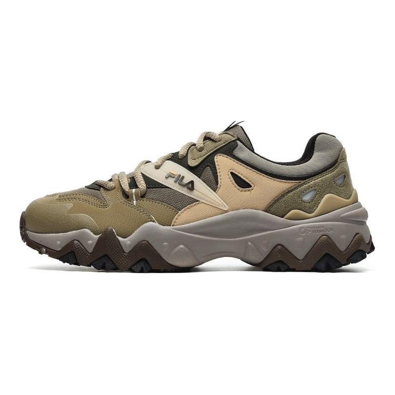 Fila Oakmont 2 Mesh Fabric Leather Sports Comfort Low-Top Lifestyle Shoes Men sneaker Dusk-Green Corn F12M242113FDC