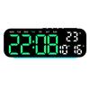 Digital Alarm Clock with Mood Light TEMP Date 2 Alarms Count-up Countdown Snooze Table Clock 12/24H 5-level Brightness LED Clock2