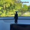 1/3/6PCS Mini Chinese Swordsman Figure Exquisite Ancient Car Statue Ornament Cartoon Swordsman Miniatures Interior Decor