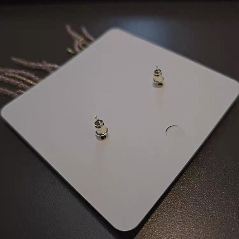 Sparkling Tulip Tassel Flower Earrings Show Face Small Fashion Earrings Accessories for Women