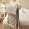 Thick Milk Fleece Flannel Shawl - Spring/Fall Air-Conditioning or Nap Blanket