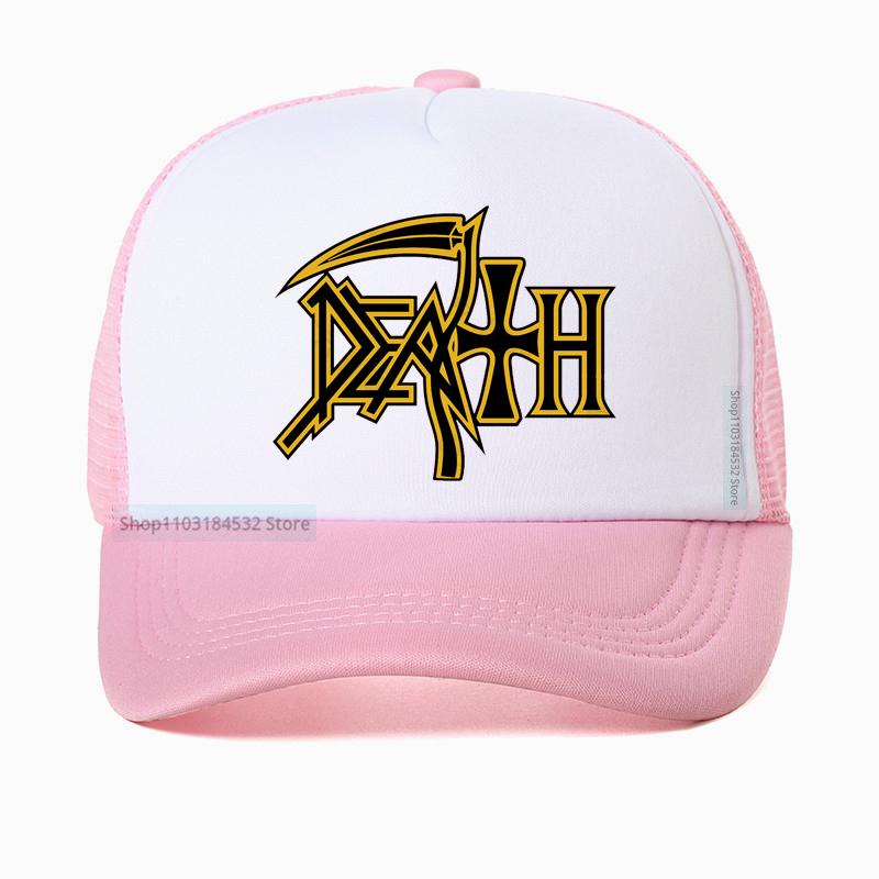 Death Metal Band Mesh Baseball Cap Fashion Rock Enthusiast Fan Hat Summer Unisex Breathable trucker hat