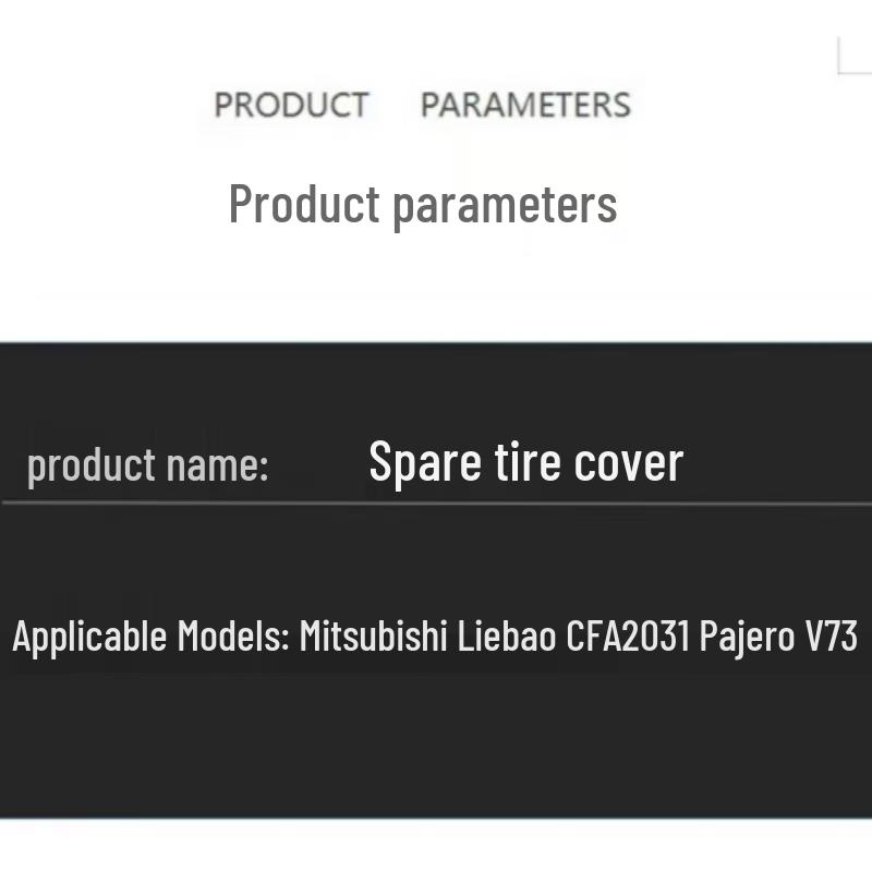 OSITE Spare Tire Cover for Mitsubishi Pajero V73