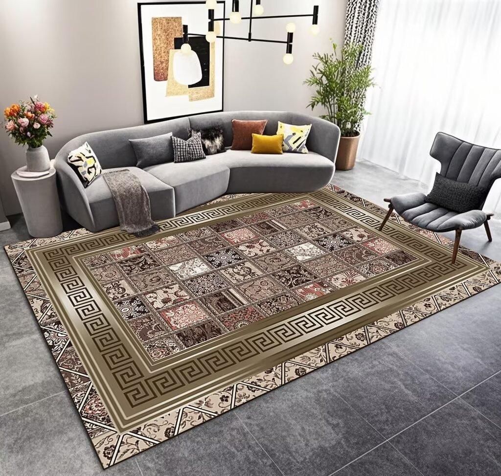 Großer Wohnzimmer Anti-Rutsch-Teppich Anpassbarer Gaming-Raum Dekorations-Teppich Weiche Raumdekoration Heimmatten Fussel-frei Einfache Reinigung