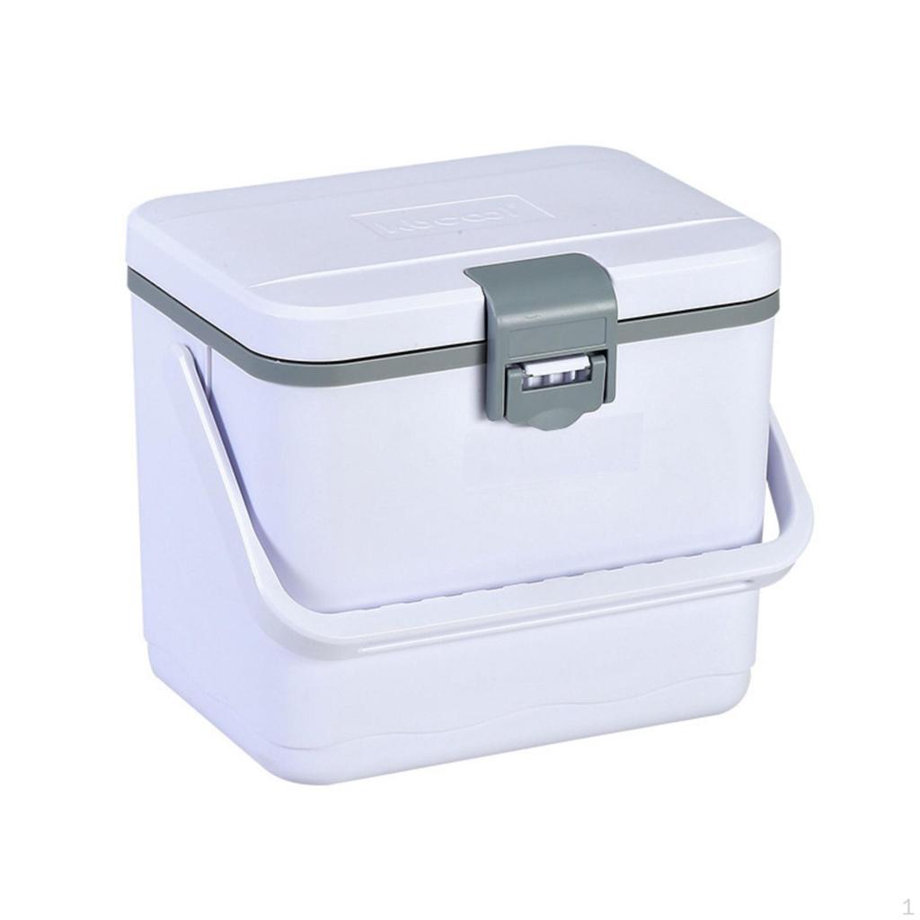 Insulated Chiller Box Carry Handle Portable Cooling Equipment for Camping, Picnics,