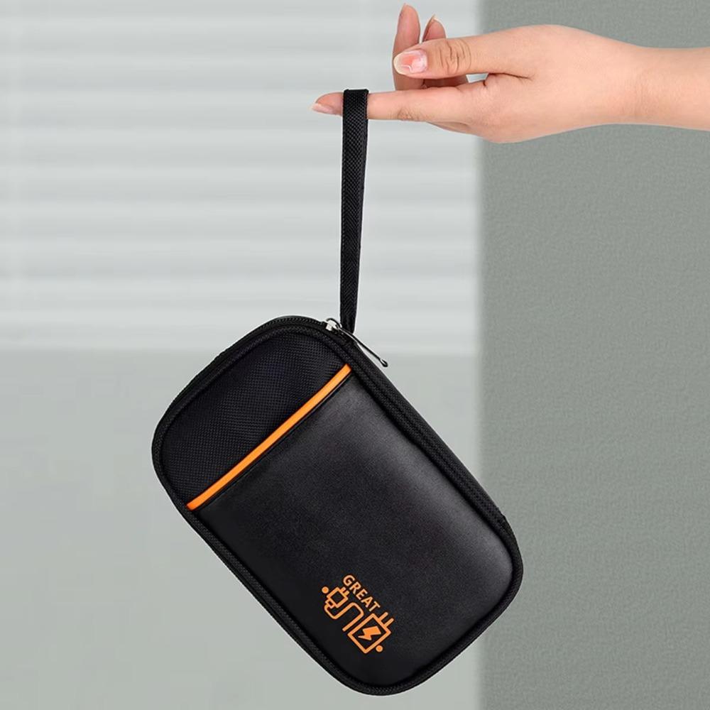 Large Capacity Data Cable Storage Bag Dust Proof Digital Gadget Storage Box  Power Bank