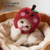 Pet Cat Fruit Plush Hat Cute Creative Pet Head Cover Funny Dress Up Cat Dog Hat Headgear Clothing Accessories Pet Supplies