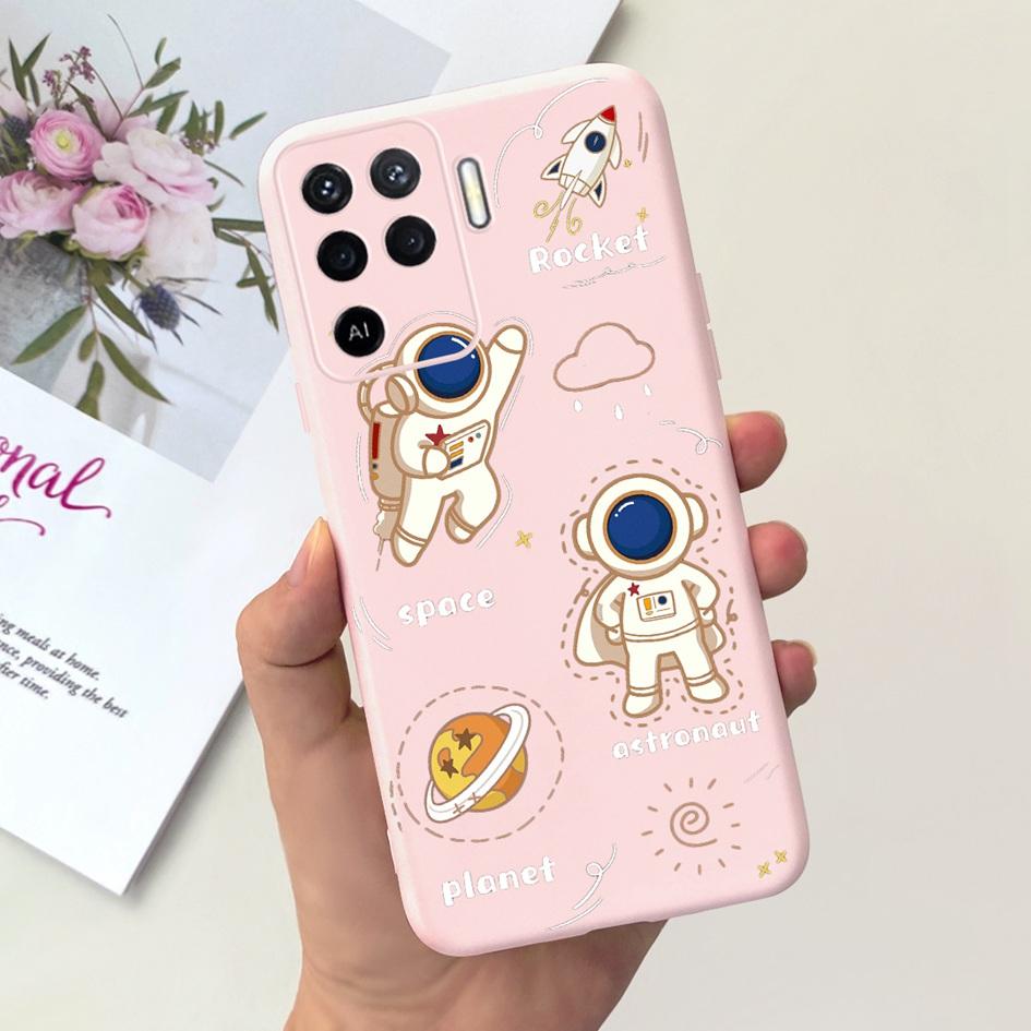 For OPPO Reno 5 Lite Case CPH2205 Popular Flower Soft Silicone Back Cover For OPPO A94 5G CPH2211 A 94 Reno 5Z Reno5 Lite Bumper