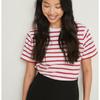 2026 Spring/Summer European & American Trend: Versatile Striped Round Neck Casual Short Sleeve T-Shirt