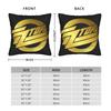 Band Zz Top Kissenbezug Quadratischer Kissenbezug Neuartiger Kissenbezug für Couch Sofa Schlafzimmer