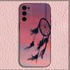 Dreamcatcher Feather Phone Case For Samsung S25,S24,S21,S22,S23,S30,Ultra,S20,Plus,Fe,Lite,Note,10,9,5G Black Cover