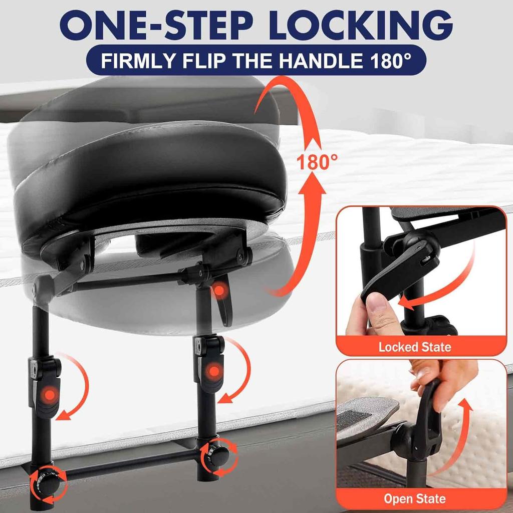 Massage Headrest for Bed, Head Cradle Home Mattress Top Massage Table, Adjustable Face Down Pillow for Salon SPA Massage Bed