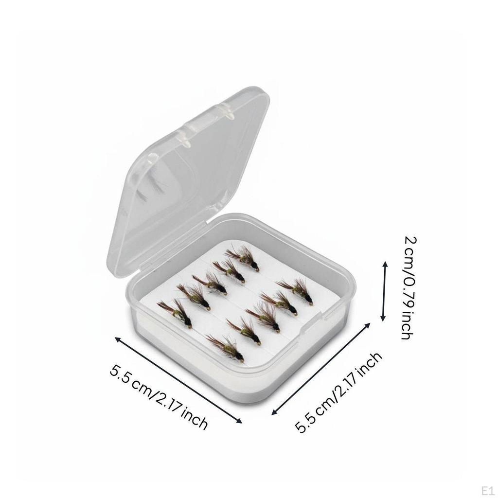 10 piece Wet Fly Fishing lure Lifelike Design Attractor with hook
