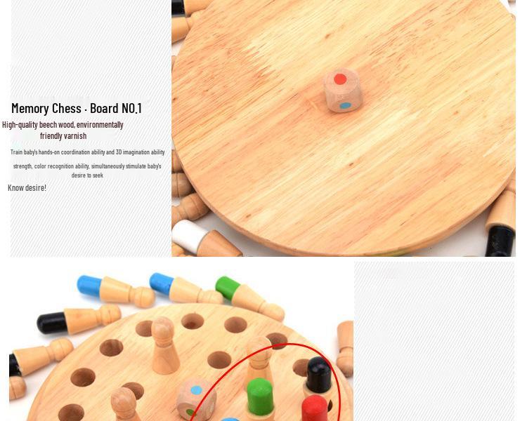 Children's Wooden Memory Game: Educational Parent-Child Interactive Toy for Observation and Concentration Training