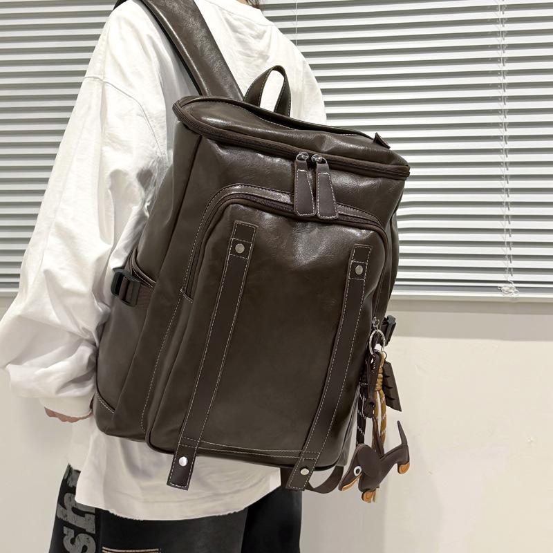 Schoolbag niche premium sense retro backpack women travel light backpack women 1011 new autumn retro commuter backpack