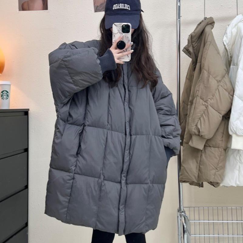 Women's cotton-padded clothes winter long loose cotton-padded jackets thickened jackets casual cotton-padded clothes tide