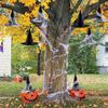 Halloween Schwarzer Hexenhut mit Hängeseil Zaubererhut Cosplay Kostüm Requisiten Hängende Hexenhüte Deko für Außengartendeko