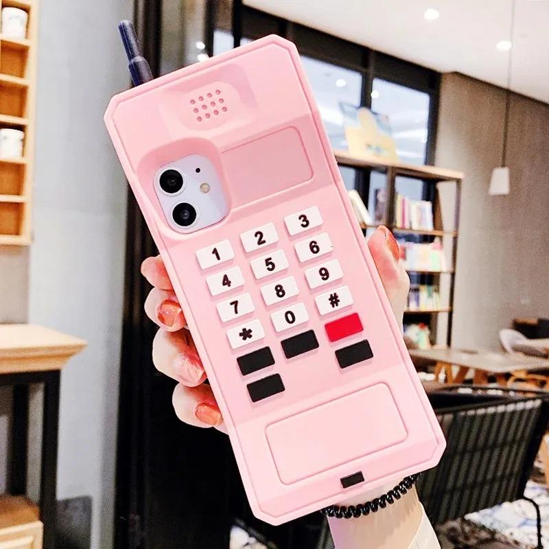 

Для iPhone 16 promax 15 14 Pro Max 13 12 11 7 8 Plus 6 6s SE 3D Реро-стиль Модель телефона Чехол для телефона Мягкий силиконовый чехол For iPhone 14 Pro розовый