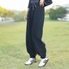 Women's Fleece-Lined Elastic Waist Drawstring Jogger Pants