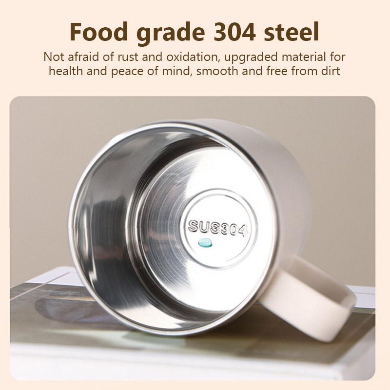 550ml Insulated Coffee Mug 304 Stainless Steel Tea Coffee Cup with Lid Spoon Tea Strainer Portable Bottle Cup For Office Travel