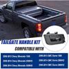 Nakuuly Tailgate Handle with Bezel Lock Kit Compatible with Chevry Silverado and GMC Sierra 1500 2500 3500 HD 2007 2008 2009 2010 2011 2012 2013 2014