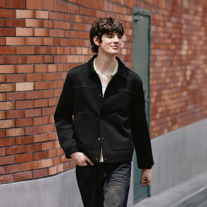 Semir Men's Solid Knitted Jacket