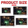 1Pcs Spooky Halloween Fireplace Pumpkin Lantern Decoration Background Halloween Backdrop Decorations For Photo Studio Booth Party