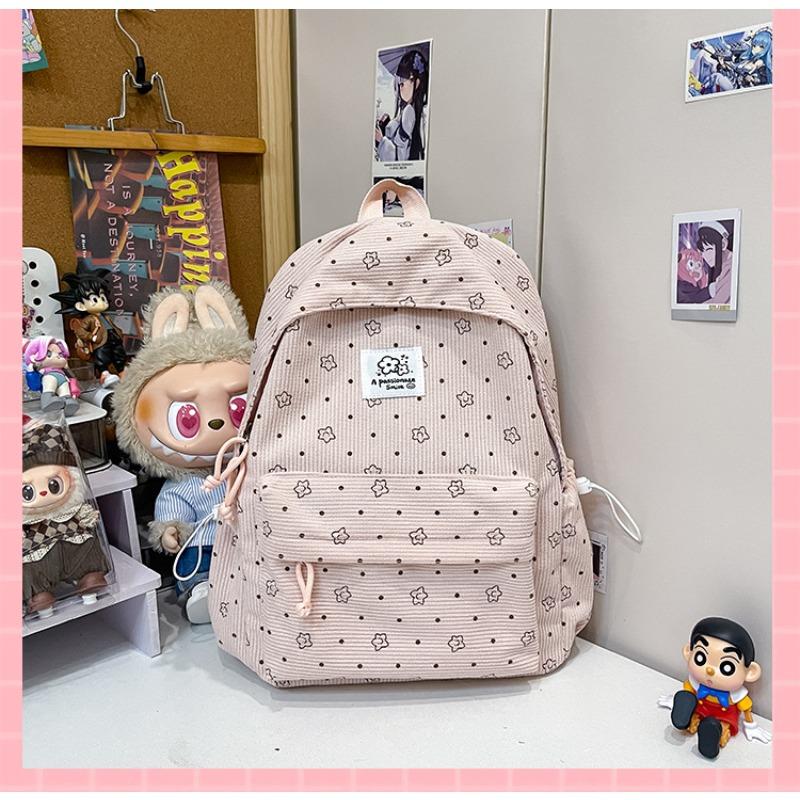 New Mori small fresh backpack Korean ins junior high school student schoolbag polka dot girl student backpack