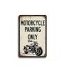 Bike Parking Only Metal Wall Art Sign Retro Garage Decor