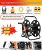 Hose Cart Reel Set for Garden & Car Wash with Storage & Connectors
