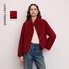 LANGZI Women's Premium Wool Stand-Collar Winter Coat