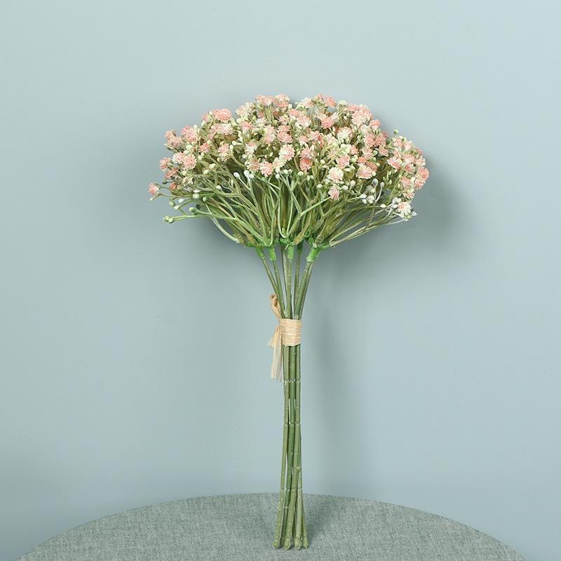 

Вечерний ладан Чувство симуляции Цыганская свадьба Мягкий клей Симуляция Пластиковый цветок Букет для держания Реквизит для съемки оранжевый