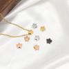 5Pcs 8mm Stainless Steel Star Beads Gold Color Spacer Beads for DIY Jewelry Making Handicrafted Bracelet Necklace Findings