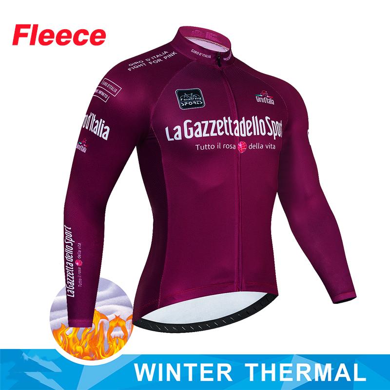 2023 New Cycling Jersey Winter Thermal Fleece Long Sleeve Cycling Clothing MTB Bike Clothes Cycling Bicycle Warm Jacket