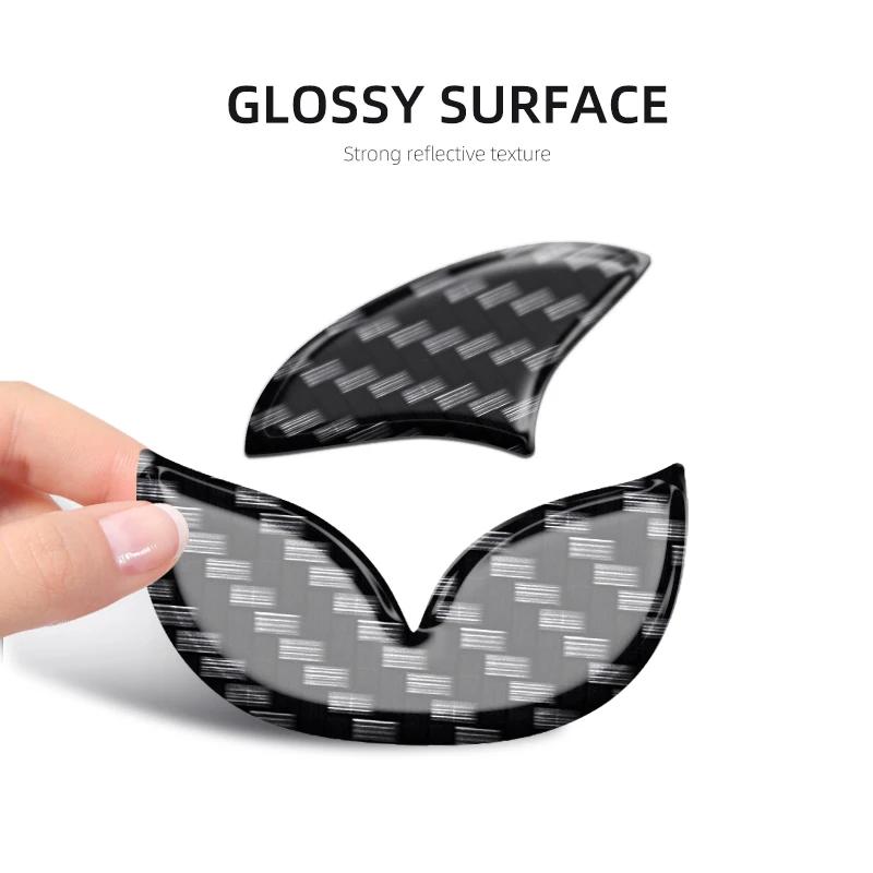 Decorative Stickers For Mazda Axela ATENZA CX-5 CX-4 Car Steering Wheel Center Cover Carbon Fiber Interior Decals Accessories