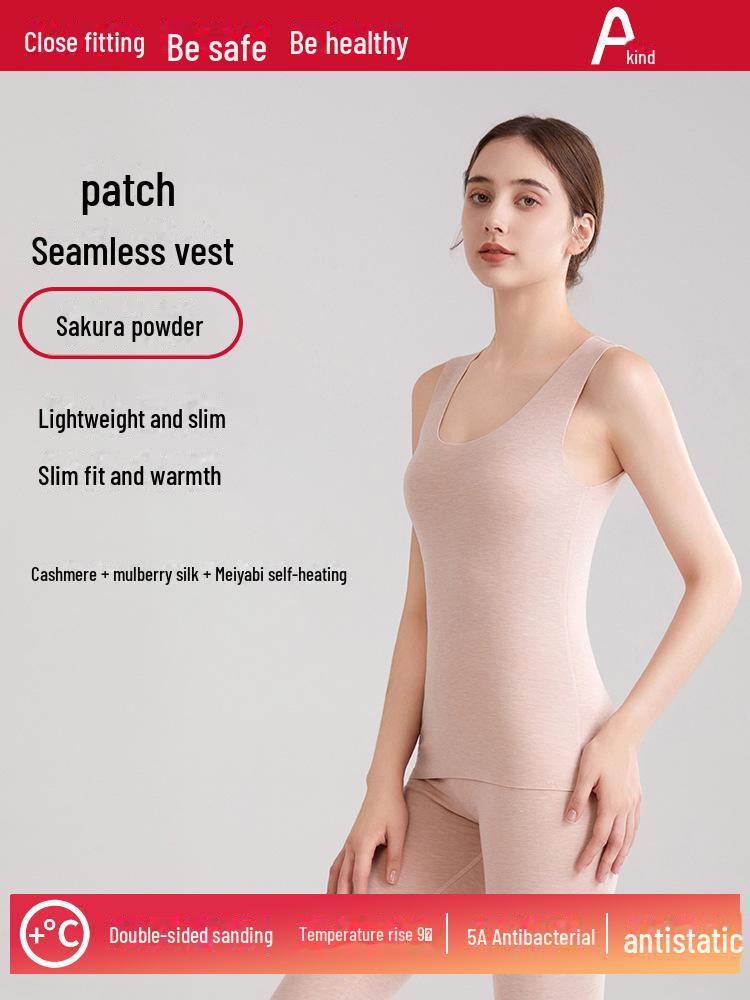 

Унисекс Термобесшовный жилет из немецкого бархата - Тепло осени/зимы с экстра толстым слоем. Ladies Patch Vest, XXXL