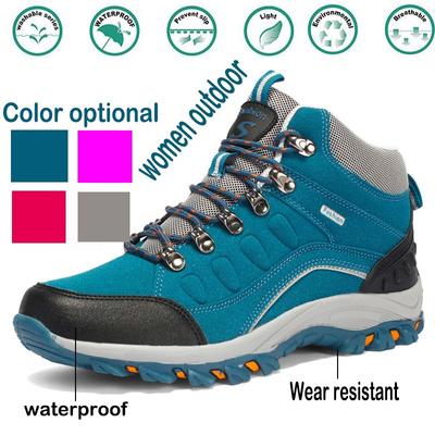 Unisex Outdoor Hiking Shoes For Men Women Durable Waterproof Climbing Shoes Tactical Boots Non -Slip Mountain Trekking Sneakers
