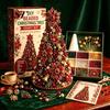 Unique Desk Accessories DIY Christmas Tree Beading Kit for Adults Beginners, Handmade 3D Ornament with Full Zero-based Material Tools And Plastic