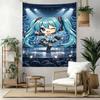 Hatsune Miku Style Wall Decor Tapestry Art For Pet Memorial Birthdaywedding Party Backdrop Family Gift