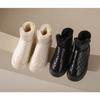 Winter Fleece Warm Diamond Patterned Snow Boots for Women