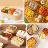 10Pcs/Set Disposable Lunch Box Kraft Paper Square Lunch Box Fast Food Packing Boxes Paper Bowls With Lid Household Bento Boxes