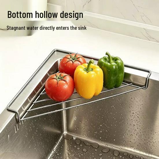 In-Stock 304 Stainless Steel Sink Organizer: Rack for Dishes, Sponges, and Filters