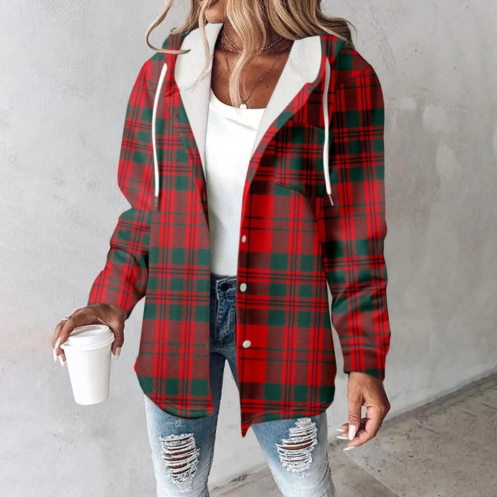 

Флисовые толстовки с капюшоном для женщин, теплая толстовка с принтом, на пуговицах, на шнурке, с капюшоном, куртка, пальто XXXL винный