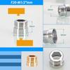 Hongtu M20 M22 M24 a 1/2" 3/4" Connettore Aeratore Rubinetto in Ottone - Filettatura Maschio&Femmina Fine/Grossa | Adattatore Risparmio Idrico per Rubinetto Cucina